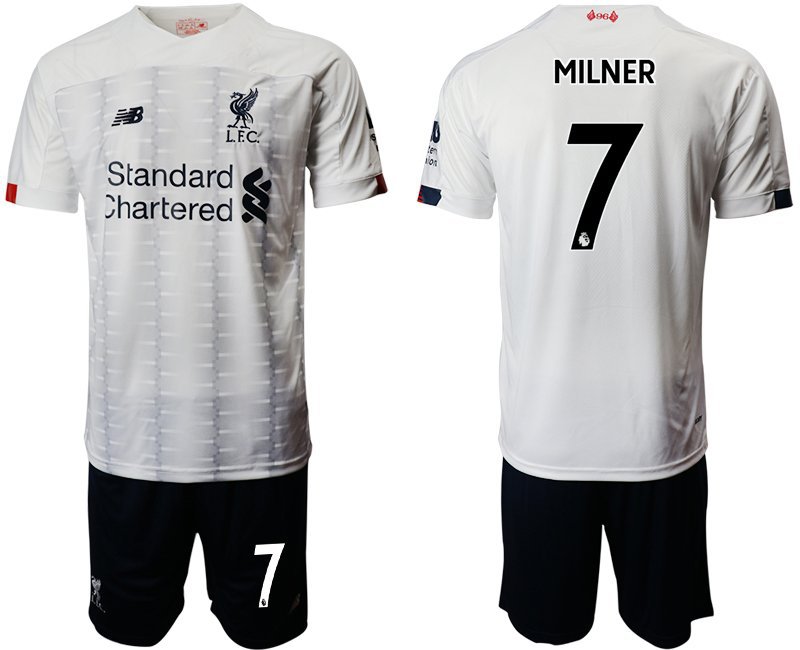 Liverpool James Milner Away White Jersey Shorts Sets