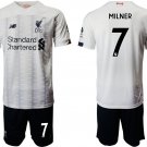 Liverpool James Milner Away White Jersey Shorts Sets