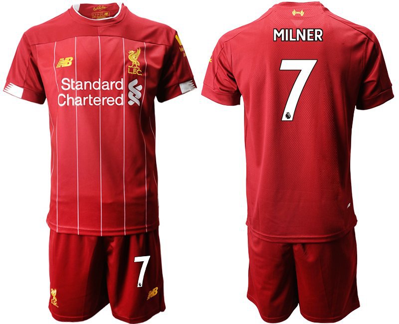 Liverpool James Milner Red Home Soccer Jersey Shorts Sets