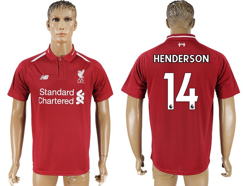 Liverpool Jordan Henderson Red Home Soccer Jersey