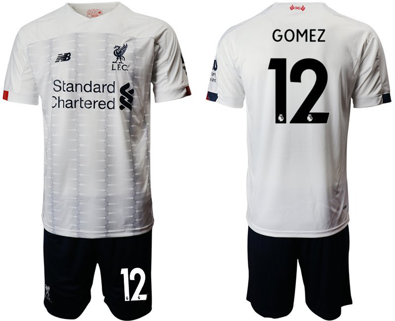 Liverpool Joseph Gomez Away White Jersey Shorts Sets