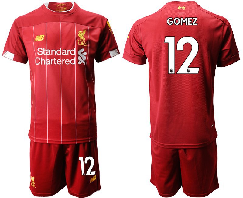 Liverpool Joseph Gomez Red Home Soccer Jersey Shorts Sets