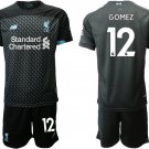 Liverpool Joseph Gomez Third Black Jersey Shorts Sets