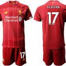 Liverpool Klavan Red Home Soccer Jersey Shorts Sets
