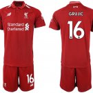 Liverpool Marko Grujic Red Home Soccer Jersey Shorts Sets