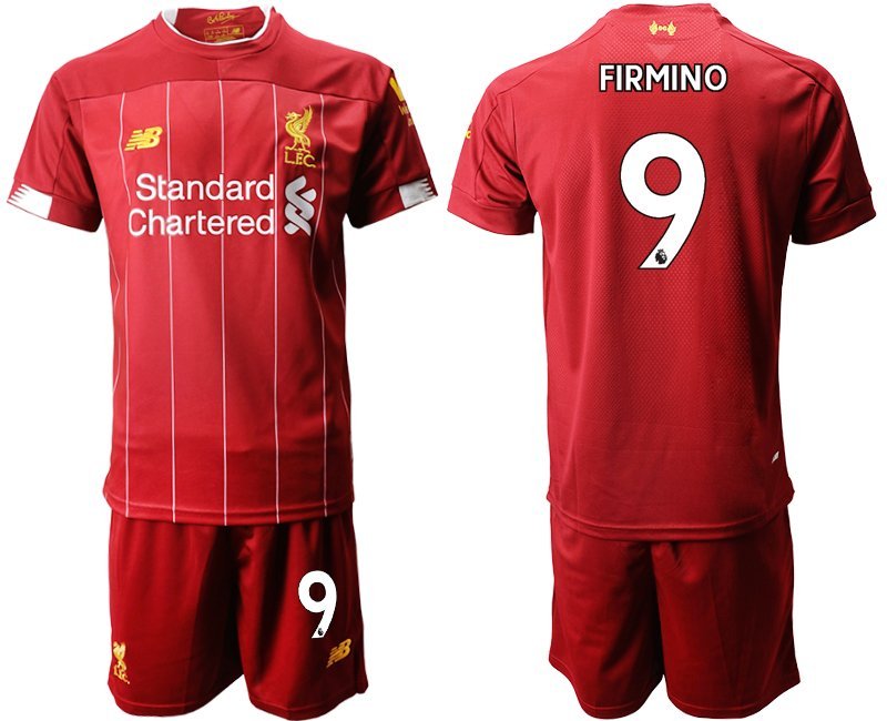 Liverpool Roberto Firmino Red Home Soccer Jersey Shorts Sets