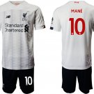Liverpool Sadio Mane Away White Jersey Shorts Sets