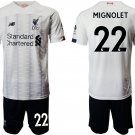 Liverpool Simon Mignolet Away White Jersey Shorts Sets
