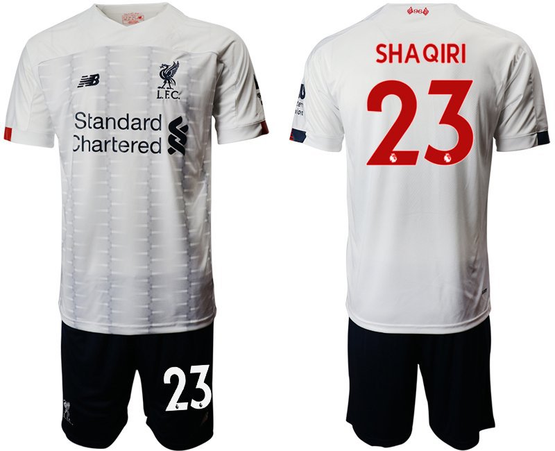 Liverpool Xherdan Shaqiri Away White Jersey Shorts Sets