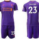 Liverpool Xherdan Shaqiri Purple Away Soccer Jersey Shorts Sets