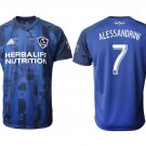 Los Angeles Galaxy ALESSANDRINI Blue Away Soccer Jersey
