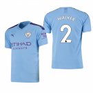 Manchester City #2 Kyle Walker Home Blue Jersey