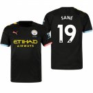 Manchester City #19 Leroy Sane Away Black Jersey