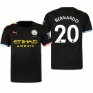 Manchester City #20 Bernardo Silva Away Black Jersey