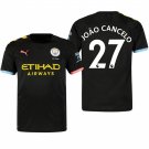 Manchester City #27 Joao Cancelo Away Black Jersey