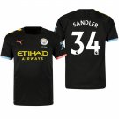 Manchester City #34 Philippe Sandler Away Black Jersey