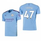 Manchester City #47 Phil Foden Home Blue Jersey