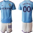 Manchester City Home Blue Custom Jersey Shorts Sets