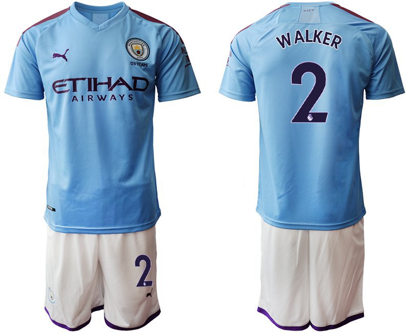 Manchester City Kyle Walker Home Blue