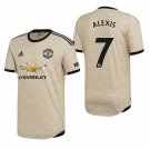 Manchester United #7 Alexis Sanchez Away Tan Jersey