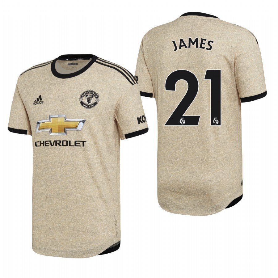 Manchester United #21 Daniel James Away Tan Jersey