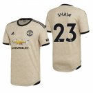 Manchester United #23 Luke Shaw Away Tan Jersey