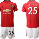 Manchester United Antonio Valencia Home Red Jersey Shorts Sets