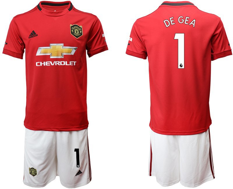 Manchester United David de Gea Home Red Jersey Shorts Sets