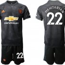 Manchester United Henrikh Mkhitaryan Third Black Jersey Shorts Sets
