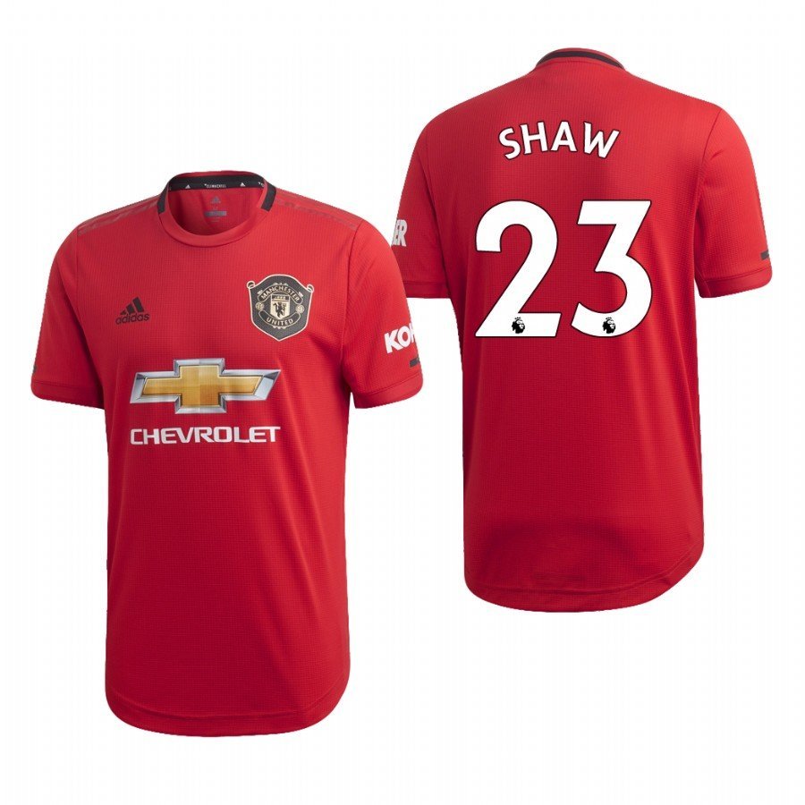 Manchester United Home Luke Shaw Soccer Jersey