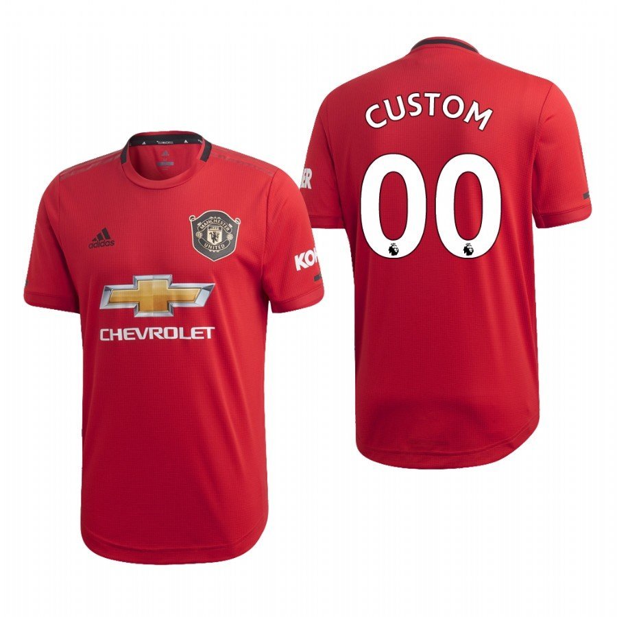Manchester United Red Home Custom Soccer Jersey