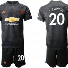 Manchester United Sergio Romero Third Black Jersey Shorts Sets