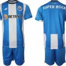 Men's FC Porto Custom 202324 BlueWhite Home Soccer Jersey Suit