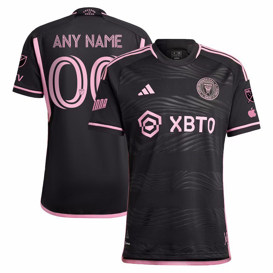 Men's Inter Miami CF 2023 La Noche Custom Black Soccer Jersey
