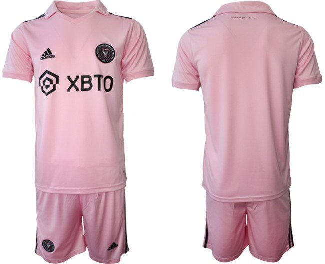 Men's Inter Miami CF Custom 202324 Pink Home Soccer Jersey Suit