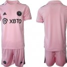 Men's Inter Miami CF Custom 202324 Pink Home Soccer Jersey Suit