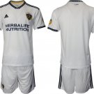 Men's LA Galaxy Blank White Home Soccer Jersey Suit