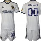 Men's LA Galaxy Custom White Home Soccer Jersey Suit