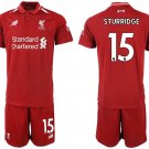 Men's Liverpool Daniel Sturridge Red Home Soccer Jersey Shorts Sets