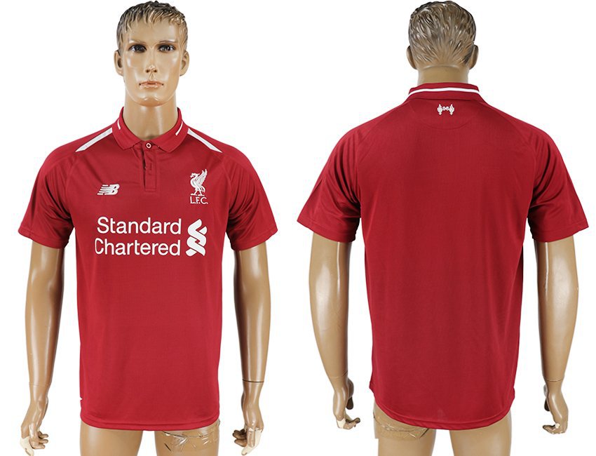 Men's Liverpool Team Red Home Soccer Jersey