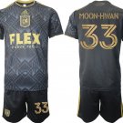 Men's Los Angeles Football Club #33 Moon-Hwan Black Soccer Jersey Suit