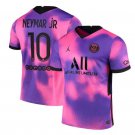 Men's Paris Saint-Germain #10 Neymar Jr Pink Soccer Jersey