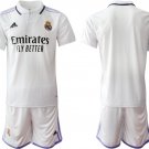 Men's Real Madrid Blank 2223 White Home Soccer Jersey Suit