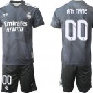 Men's Real Madrid Custom 2223 Black Soccer Jersey Suit