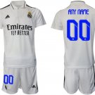 Men's Real Madrid Custom 2223 White Home Soccer Jersey Suit