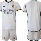 Men's Real Madrid Custom 2324 White Home Soccer Jersey Suit