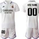 Men's Real Madrid Custom Any Name And Number 2223 White Home Soccer Jersey Suit