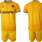 Men's Wolverhampton Wanderers Custom 202324 Gold Home Soccer Jersey Suit