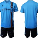 New York City FC Home Blue Team Jersey Shorts Soccer Sets