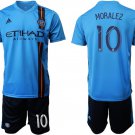 New York City FC Home Maximiliano Moralez Jersey Shorts Soccer Sets